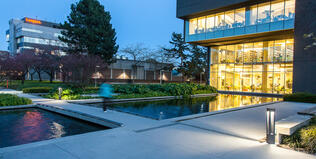 Langara Library in the Evening