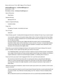 The Making of Circularity - new methods and means