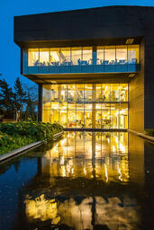 Reflection of the Library: Around Campus 010