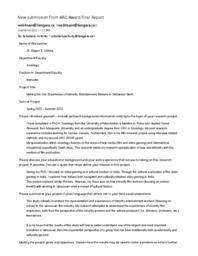 Making the Cut: Experiences of Minority Entertainment Workers in Hollywood North