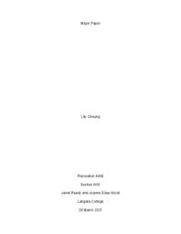 Major Paper