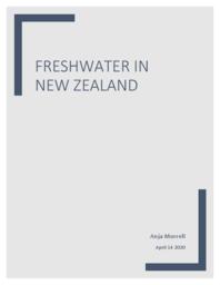 Freshwater in New Zealand