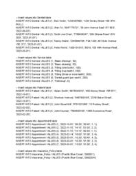 Insert Values SQL