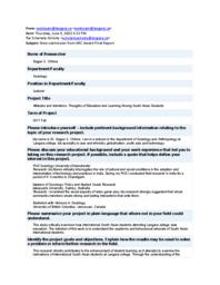 Attitudes and Intentions: Thoughts of Education and Learning Among South Asian Students