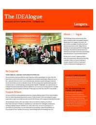 The IDEAlogue 2014: Scholarly Activity Newsletter