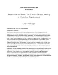 Breastmilk and Brain: The Effects of Breastfeeding on Cognitive Development