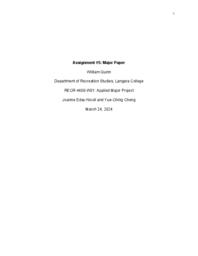 William Quinn: Major paper 2024