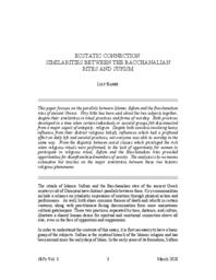 Ecstatic Connection: Similarities between the Bacchanalian Rites and Sufism