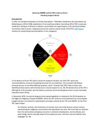 Honouring UNDRIP and the TRC's Calls to Action (2021): Situating Langara Library