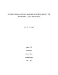 Platonic, Jungian, and Taoist Allegories in Ursula K. Le Guin’s “The Ones Who Walk Away from Omelas”