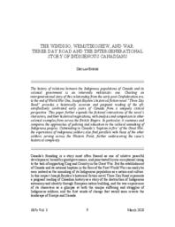 The Windigo, Wemstikoshiw, and War: Three Day Road and the Intergenerational Story of Indigenous Canadians