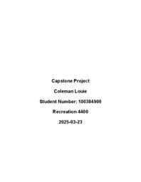 Coleman Louie: Major paper 2025