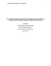 Jodi Appleton: Major paper 2025