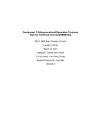Kevin Mo: Major paper 2025